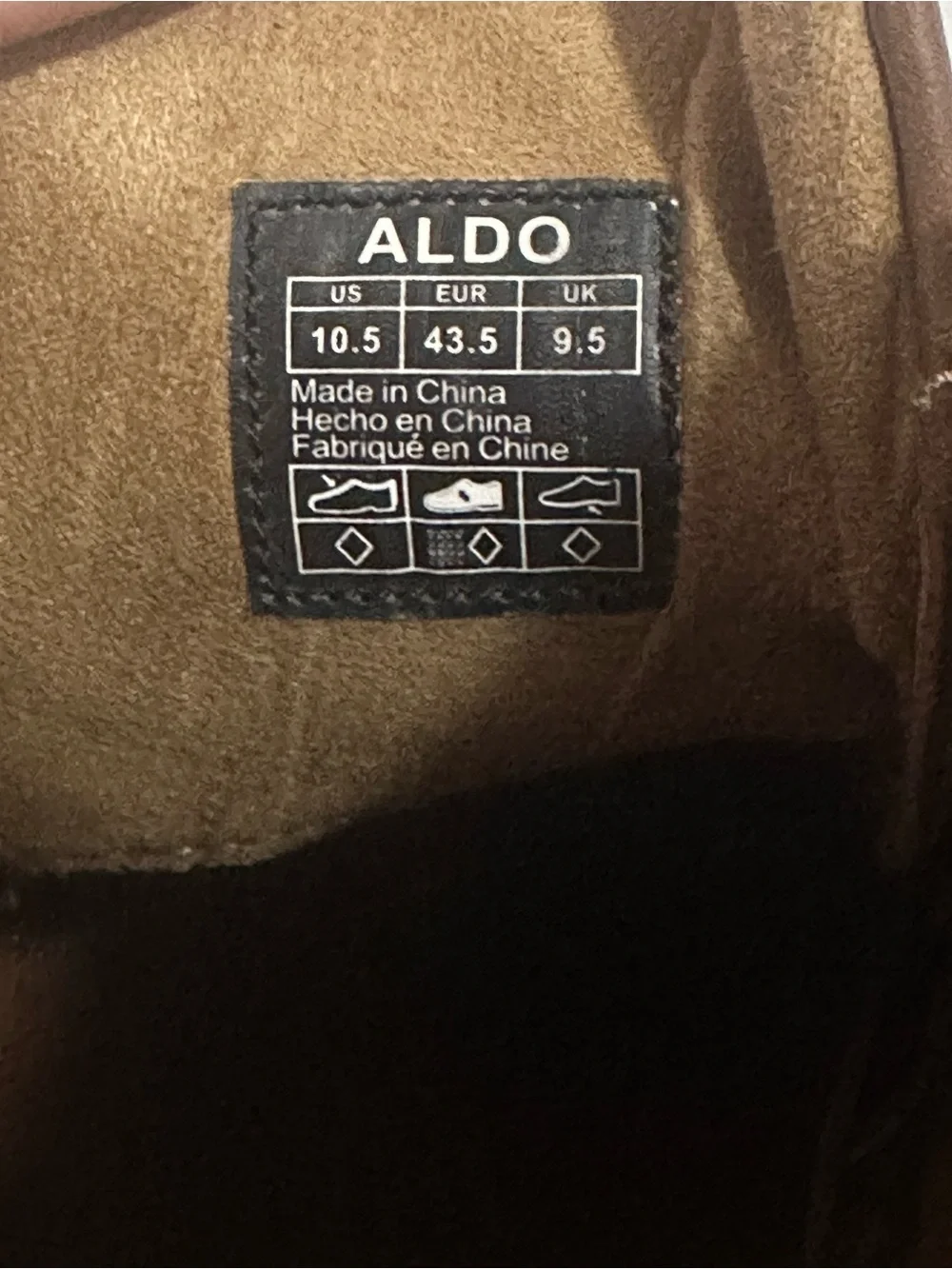 Aldo Brown Leather Chukka Boots